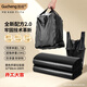 固成背心垃圾袋黑色32*60cm100只單面1.7絲 垃圾袋加厚黑色塑料袋
