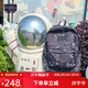 JANSPORT杰斯伯雙肩包女包新款男背包學(xué)生校園書(shū)包 4QUEGX9航天物語(yǔ)-隔層+側袋-24年