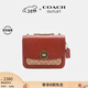 蔻馳（COACH）【專(zhuān)享直降】女士女包經(jīng)典標志MADISON 單肩包老花迷你斜挎包紅色 B4/棕黃色 銹紅色