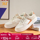 361°運動(dòng)女鞋春夏季學(xué)生復古厚底增高小白休閑板鞋子女682116601F-9