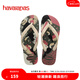 havaianas哈唯納Top Tropical Vibes彩色花卉夾腳涼鞋平底人字拖 4896-橄欖綠 39-40 巴西碼