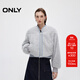 ONLY2025秋季新款個(gè)性帥氣顯瘦拼接毛絨短款夾克外套女|125136025 H0Z 晨霧灰色 M (165) 84A