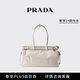 PRADA/普拉達【禮物】女士Prada Bonnie大號牛皮革手提單肩包 白色