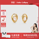 Amber Lollipop貝母耳釘女士小眾感虎眼石耳環(huán)耳飾生日520情人節禮物送女友老婆 白色