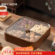 彩致（CAIZHI）干果盤(pán)水果盤(pán)客廳高級仿木質(zhì)堅果零食盒糖果收納盒 4格果盤(pán)CZ6867