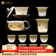 金鑲玉功夫茶具整套裝陶瓷茶壺杯送人禮品盒高檔羊脂玉白瓷 勝境