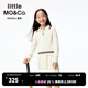little MO&Co.little moco童裝25秋裝新款女童針織衫長(cháng)袖上衣學(xué)院風(fēng)KBE3SWTT14 米白色 160 160/76