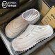 賽諾楓三杠拖鞋男士外穿洞洞鞋2026夏季厚底廚師鞋休閑包頭情侶沙灘鞋女 漢玉白【專(zhuān)注品質(zhì)-純原版本】 42-43