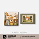 戀之屋臥室裝飾畫(huà)兒童房裝飾畫(huà)中古風(fēng)ins風(fēng)卡通可愛(ài)男孩女孩房間掛畫(huà) 林間私語(yǔ) 臥室組合畫(huà) A 50*50+40*60/ 鋁合金/黑框/ 晶瓷面（亮面）噴繪