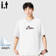 fingercroxx it短袖t恤男夏季新款純棉透氣運動(dòng)汗衫國潮設計內搭 白 2XL