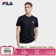 FILA 斐樂(lè )官方男子短袖T恤2025夏季簡(jiǎn)約圓領(lǐng)商務(wù)休閑通勤短袖衫