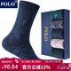 POLO襪子男加厚雪地御寒保暖長(cháng)筒襪子5雙裝 冬季純色吸汗高筒棉襪 五色五雙【型號8548】 5雙 39-45碼鞋合適