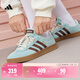 adidas「T頭鞋」VL COURT復古休閑板鞋德訓鞋男女阿迪達斯輕運動(dòng)   淺閃光藍/棕色/淡綠 (推薦女生買(mǎi)小半碼)   39