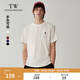 Teenie Weenie小熊男裝T恤2025夏季新款簡(jiǎn)約涼感圓領(lǐng)白色基礎短袖上衣 白色 L (175)