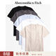 Abercrombie & Fitch經(jīng)典小麋鹿圖案5件組合裝美式短袖T恤夏男裝女裝124-4176 藍色 M (180/100A)