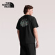 The North Face北面速干短袖T恤男女同款戶(hù)外透氣26新品8GX4 黑色/JK3 L