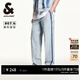 杰克·瓊斯（JACK&JONES）春夏季簡(jiǎn)約百搭流行潮男士淺藍色撞色水洗牛仔褲男裝225132040 C42淺牛仔藍 常規 34 180 W34/L32