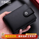 金利來(lái)（Goldlion）駕駛證皮套真皮男士大容量多卡位牛皮卡套2025新款證件包男式卡包 黑色【精美專(zhuān)柜禮盒】