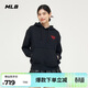 MLB男女衛衣情侶新款?lèi)?ài)心logo時(shí)尚純色休閑連帽衫3AHDH0144-50BKS-M