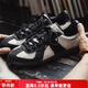馬登工裝絲綢德訓男夏季新款小眾復古國潮風(fēng)休閑運動(dòng)百搭平底低幫板鞋 墨白色 【cleanfit/透氣/輕奢】 44 (270mm)