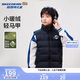 Skechers斯凱奇秋冬季新款男女中大童梭織羽絨服背心羽絨馬甲L424K032