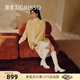 蹀愫（TIGRISSO）【美洋小奶皮】冬新時(shí)髦柔軟舒適顯瘦騎士靴增高長(cháng)靴TA43704-12 米白色（N口） 36 230mm