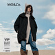 MO&Co.羽絨服【防風(fēng)】泡芙型設計感斜襟寬松輕暖摩安珂 黑色 S /160