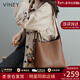viney水桶包包女包牛皮腋下包大容量斜挎包送生日情人節禮物女朋友老婆 【焦糖】高檔實(shí)用輕奢單肩托特包
