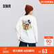 森馬（Semir）迪士尼合作系列長(cháng)袖T恤女春季中長(cháng)款寬松落肩上衣101125101003