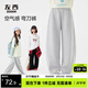 左西童裝女童運動(dòng)褲兒童彎刀褲2026新款中大童洋氣褲子春裝 灰色 160