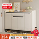 眾淘鞋柜門(mén)口入戶(hù)收納柜一體靠墻家用大容量玄關(guān)樓道走廊陽(yáng)臺實(shí)木鞋架 【超大容量-15板】140*34*102暖白色 | 約放30-34雙