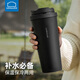 樂(lè )扣樂(lè )扣（LOCK&LOCK）316L不銹鋼保溫杯水杯保冷咖啡杯彈跳蓋大容量高顏值情侶杯可定制 黑色550ml【贈杯刷】
