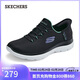 斯凱奇（Skechers）閃穿鞋女鞋夏季懶人一腳蹬健步鞋舒適軟底透氣運動(dòng)跑步鞋150123