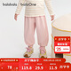 巴拉巴拉balaOne寶寶長(cháng)褲女童寬松束腳褲2025秋褲子甜美蕾絲208325108010