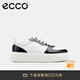 愛(ài)步（ECCO）休閑鞋女 厚底增高百搭平底鞋板鞋休閑運動(dòng)鞋 街頭219613 黑色/白色/灰白色21961361221 35
