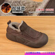 星期六戀人 SATURDAY LOVER網(wǎng)紅一腳蹬毛毛鞋冬季新款休閑加絨舒適保暖厚底面包媽媽棉鞋 棕色 升級款 38 腳寬腳胖拍大一碼