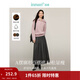 茵曼（INMAN）2025秋冬女裝新款簡(jiǎn)約通勤百褶半身裙A字大擺顯瘦中長(cháng)款裙子 貴族灰-秋冬款 順滑毛感 XL