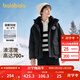 巴拉巴拉童裝兒童羽絨服冬季外套男童女童加厚保暖外套潮 黑色90001-灰鴨絨 180 cm 充絨量170g