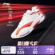 李寧影速SE快速啟動(dòng)系列男女同款減震回彈羽毛球專(zhuān)業(yè)鞋 影速SE 標準白/朱砂紅(021)-1 40