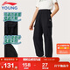 李寧童裝兒童運動(dòng)褲子男女小大童親膚棉感立體束腳衛褲160YKLV279-1