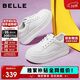 百麗簡(jiǎn)約厚底小白鞋休閑增高板鞋B2597BM5 白色 36