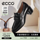 愛(ài)步（ECCO）樂(lè )福鞋女 商務(wù)優(yōu)雅淺口正裝單鞋粗跟高跟鞋女 型塑291903 黑色29190301001 37