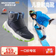 Skechers斯凱奇秋冬童鞋寶寶雪地靴高幫兒童棉鞋男童保暖棉靴 8701647L