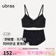 ubras虞書(shū)欣同款舒服蕾無(wú)尺碼V領(lǐng)文胸罩女無(wú)痕蕾絲內衣 黑色-套裝 均碼 plus背勾款/130-160斤