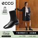 愛(ài)步（ECCO）靴子女 時(shí)尚潮流百搭經(jīng)典平底羊皮輕奢女靴 舞悅244403 黑色24440351052 38