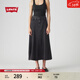 Levi's李維斯25年秋冬新款女士美式復古時(shí)尚簡(jiǎn)約潮流休閑牛仔裙 黑色 XL (29)