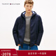 Tommy Hilfiger【防潑水】秋冬男重磅肌理感休閑連帽棉服夾克外套節日禮物