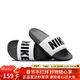 耐克NIKE休閑鞋男一字拖OFFCOURT拖鞋BQ4639-001白黑44