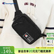 Champion冠軍胸包情侶款潮牌運動(dòng)腰包小肩包休閑斜挎包男女黑色 黑色 均碼