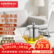 金灶（KAMJOVE）耐熱玻璃泡茶壺飄逸杯304不銹鋼過(guò)濾茶具花茶杯花茶壺大容量套裝 A-07 600ml
